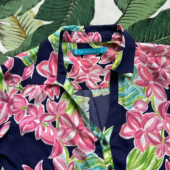 Tori Richard • GORGEOUS Tunic Floral Dress • Size 4 Small - Picture 2 of 7